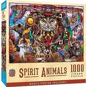 Master Pieces - Spirit Animals Tribal Spirit Jigsaw Puzzle 1000pc 72171