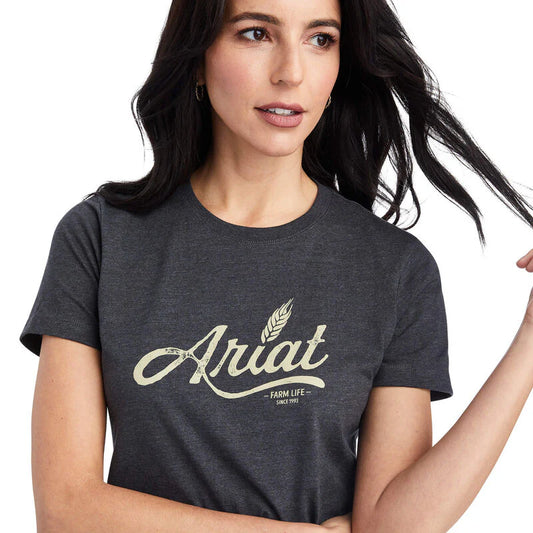 Ladies Ariat Wheat Script T-shirt