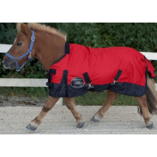 Rugged Ride Mini/Pony/Livestock 1200 Denier Adjustable Water Resistant Turnout Sheet Red 48-54