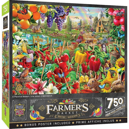 Master Pieces - Adrien  Chersterman Farmer’s Market A Plentiful Season Jigsaw Puzzle 750pc 31995