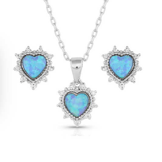 Royal Heart Opal Set