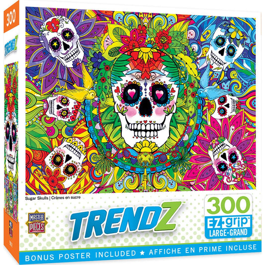 Master Pieces - Trendz Sugar Skulls Jigsaw Puzzle 300 pc 32262