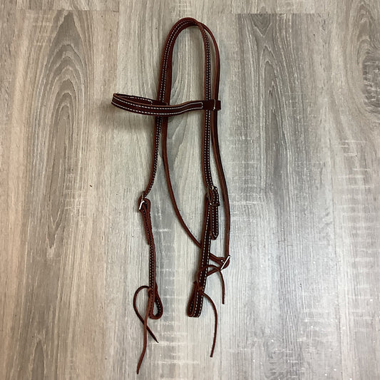 Mouse n' Ruby Original - Chestnut Leather Browband Headstall