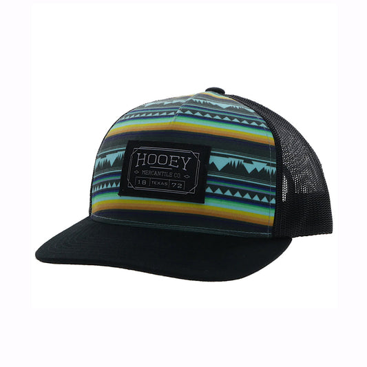 Hooey - Doc Black & Turquoise Aztec Snap Back Youth Ball Cap 2302T-TQBK-Y