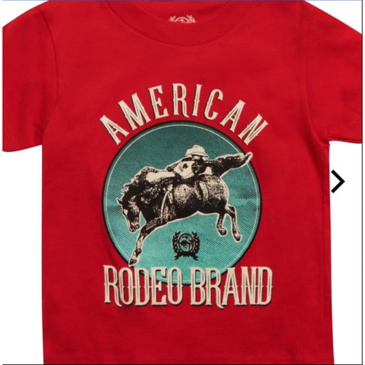 Cinch Infant Boy's Red American Rodeo Brand T-Shirt