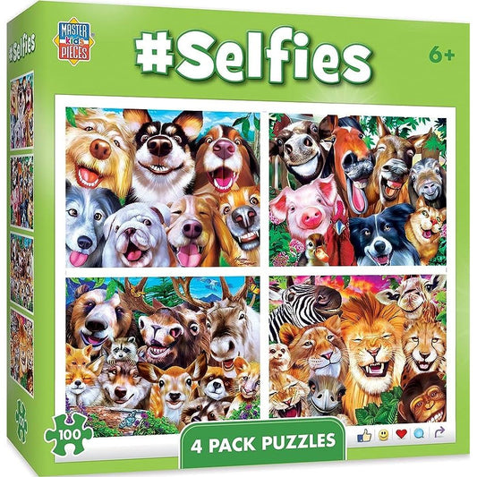 Master Pieces - #Selfies 4 Pack Puzzles 100pc 11938