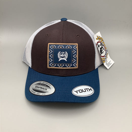 Cinch-blue and brown snapback/youth MCC0606021