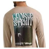 Wrangler Beige Mens Wrangler George Strait Long Sleeve