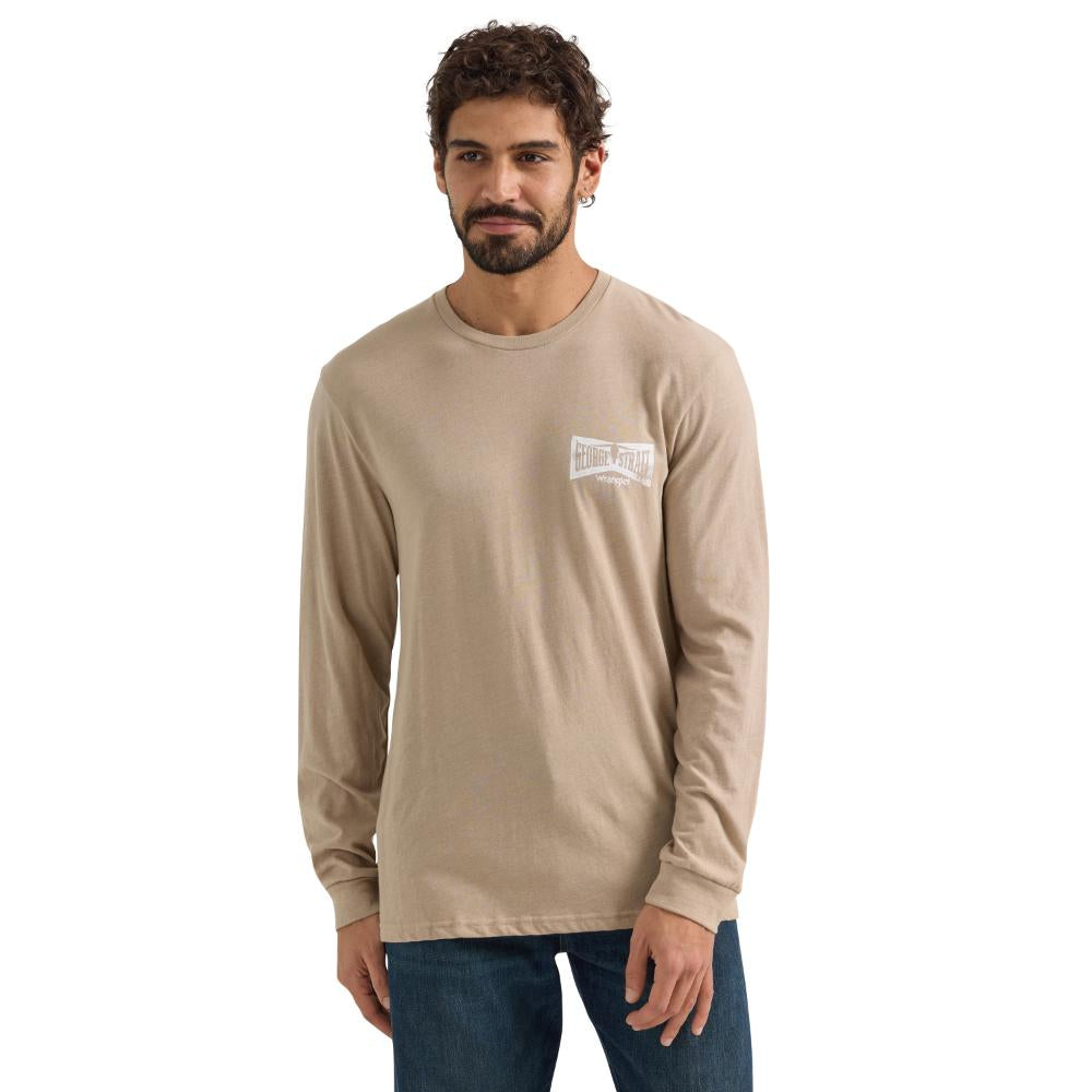 Wrangler Beige Mens Wrangler George Strait Long Sleeve