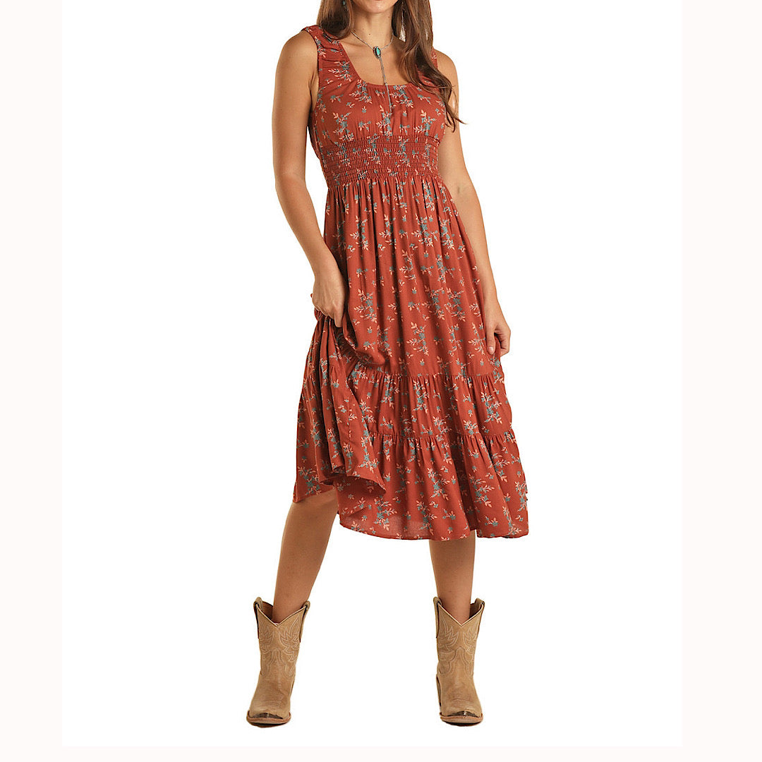 Ladies Rock&Roll Floral Dress