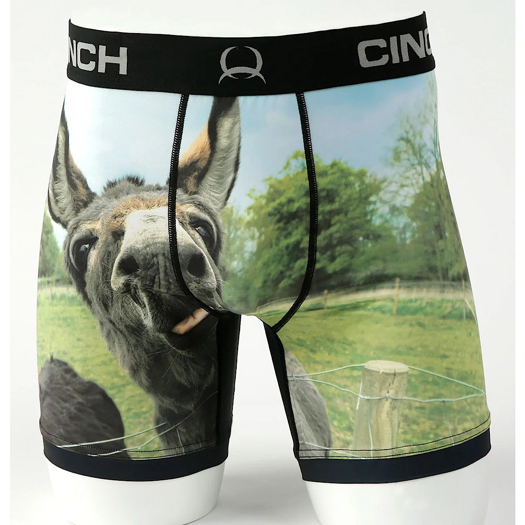 CINCH MEN'S 6" DONKEY BOXER BRIEFS - MULTI