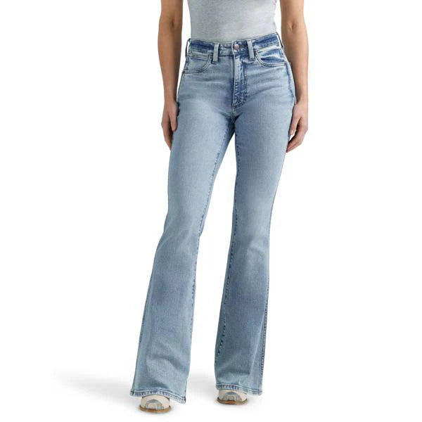 Wrangler Retro Ladies High Rise Flare Jeans